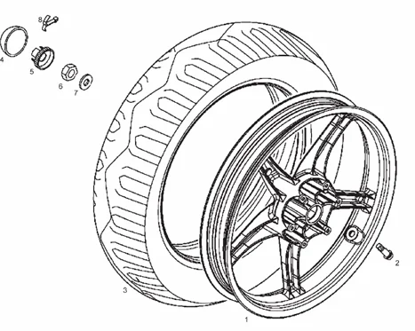 Roue arrière