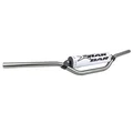GUIDON MOTO CROSS STAR BAR MX/ENDURO ALU 2014 T6 DIAM 22,2mm L800mm H86mm TITANE AVEC BARRE DE RENFORT/MOUSSE BLANCHE