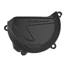 CLUTCH COVER FOR YAMAHA 250 YZ 2004>2022, 250 YZ X 2017>2022 BLACK  -POLISPORT-
