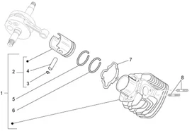 Groupe cylindre-piston-axe