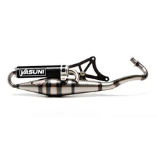 POT SCOOT YASUNI Z VERNI POUR PIAGGIO 50 ZIP 2T, TYPHOON, NRG/GILERA 50 STALKER, RUNNER, DNA  (SILENCIEUX CARBONE)  -TUB418C-