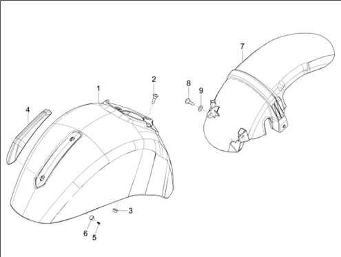 Logement roue - Garde boue