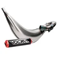 POT 50 A BOITE VOCA CROSS BESTIA POUR RIEJU 50 MRT (PASSAGE HAUT - SILENCIEUX ALU NOIR EMBOUT ANODISE ROUGE)