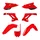 FAIRINGS/BODY PARTS FOR RESTYLING HONDA 125, 250 CR 2002>2007 Red (OEM color) ( 7 parts kit )  -POLISPORT-