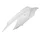 REAR SIDE COVER FOR SCOOT KYMCO 50 AGILITY RS, 125 AGILITY RS GLOSS WHITE - RIGHT (O.R. 83500-LGB5-E10)