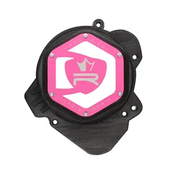 CARTER ALLUMAGE 50 A BOITE KRM PRO RIDE POUR DERBI 50 SENDA 2006>, GPR 2006>/GILERA 50 SMT, RCR/APRILIA 50 RS4, RX, SX (MOTEUR DERBI) NOIR/ROSE (PARTIE ALU REVERSIBLE)
