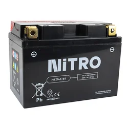 BATTERIE 12V 11,2 Ah NTZ14S-BS NITRO MF SANS ENTRETIEN AVEC PACK ACIDE (Lg150xL87xH110mm)