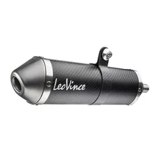SILENCIEUX 50 A BOITE LEOVINCE X-FIGHT CARBONE POUR RIEJU 50 MRT, SM, PRO VENDU SANS LE COLLECTEUR (PASSAGE HAUT A DROITE) (REF 17003) (HOMOLOGUE CE)