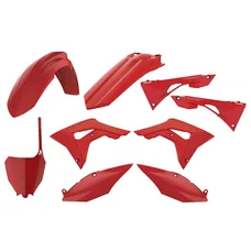 FAIRINGS/BODY PARTS FOR HONDA 250 CRF R 2018>2020, 450 CRF R 2017>2020 Red- (OEM color)  (9 parts kit)   -POLISPORT-