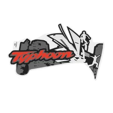 DECAL-  "PIAGGIO GENUINE PART" 50 TYPHOON 2018> FOR WHITE 544 or JAUNE 979/A VERSION  -2H002554000A2-