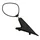 RETROVISEUR GAUCHE ORIGINE PIAGGIO 125-250-400 X-EVO 2007> GRIS 711/B  -CM17480500EU-