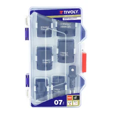 IMPACT SOCKETS SET + ADAPTER - TIVOLY Ø 13 > 24 mm (7 pieces kit)