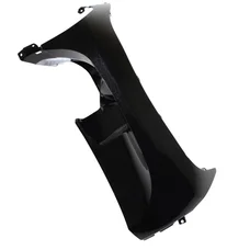 CARENAGE/TABLIER AV SCOOT ADAPTABLE MBK 50 OVETTO 2008>/YAMAHA 50 NEOS 2008> NOIR BRILLANT GAUCHE (INFERIEUR, PARE-BOUE)  -P2R-