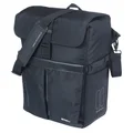 SACOCHE ARRIERE VELO LATERALE SAC BANDOULIERE BASIL MOVE COMMUTER NOIR DROIT/GAUCHE 15L FIXATION MIK STUDS POUR PORTE BAGAGE