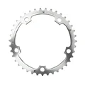 CHAINRING FOR ROAD BIKE- 5 Arms- 42T.Ø 130 MIDDLE- ALUMINIUM SILVER- 7075 TA ALIZE   (SHIMANO TYPE) 8/9/10 Speed