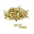 COSSE ELECTRIQUE LAITON NON ISOLEE PLATE FEMELLE 4.8   (VENDU AU SACHET DE 100 PIECES)  -SELECTION P2R-