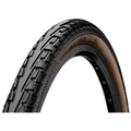 TYRE FOR URBAN/TREKKING BIKE 700 X 35 CONTINENTAL TOUR RIDE BLACK/BEIGE - RIGID- (37-622)
