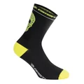 CHAUSSETTES/SOCQUETTES ETE GIST NOIR SKULL JAUNE FLUO 36/39 ECOLOGIQUE - HAUTEUR 18 cm   (PAIRE)  -5868