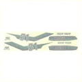 AUTOCOLLANT/STICKER CYCLO MBK 51 SUPER VERT (POCHETTE DE 8 PIECES)  -SELECTION P2R-