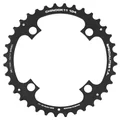 CHAINRING FOR MTB - 4 Arms- DOUBLE/TRIPLE 36T.Ø 104 -OUTER- CHINOOK ALUMINIUM BLACK- TA FOR SHIMANO / SRAM / RACE FACE / FSA 10/11 SPEED-.. COMPATIBLE IN MID POSITION FOR TRIPLE