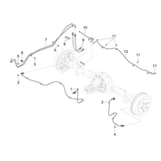 Tuyaux de frein arrière