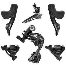 GROUPE / TRANSMISSION ROUTE LTWOO 2x11V. R9 SERIES DISQUE HYDRAULIQUE CARBONE NOIR (DERAILLEURS AVANT+ARRIERE - LEVIERS / MANETTES AVEC ETRIERS AVANT ET ARRIERE) (VENDU EN BOITE) -HUILE MINERALE