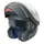 HELMET-FLIP-UP MT ATOM SV  (DOUBLE VISORS) SOLID BLACK MATT    XS
