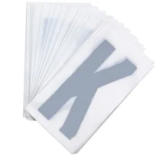 LETTRE PLAQUE PVC MOTO/SCOOTER 45mm  K  (VENDU PAR 10)