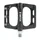 PEDALE VTT PLATEFORME DESCENTE / BMX SWITCH FREERIDE ALU CNC NOIR FILETAGE 9/16 AVEC PICOTS (PAIRE) 110x100mm