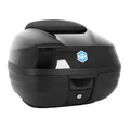 TOP-CASE 37 LT (WITHOUT PLATE 1B006840) "PIAGGIO GENUINE PARTS" 350-500 MP3 2018 HPE BLACK 91/B -CM308223