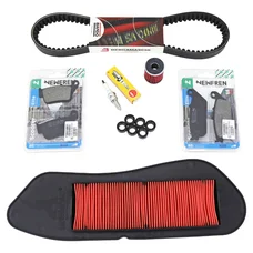 KIT ENTRETIEN MAXISCOOTER ADAPTABLE YAMAHA 125 XMAX 2014>2017 (PACK 7 PIECES)  -SELECTION P2R-