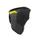 CACHE COU / TOUR DE COU GIST INSIDE HIVER THERMODRESS NOIR DECO JAUNE FLUO  -5480