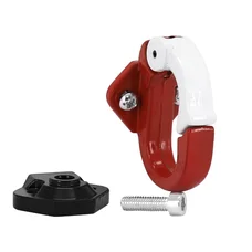 CROCHET DE FIXATION POUR TROTTINETTE XIAOMI M365, PRO ALU ROUGE/BLANC (VENDU A L'UNITE)  -SELECTION P2R-