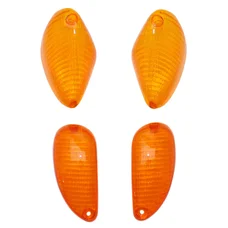 CABOCHON CLIGNOTANT SCOOT ADAPTABLE PIAGGIO 50 TYPHOON 2006>, NRG MC3 AV+AR ORANGE (x4) (AVANT COMME NRG EXTREME MC3 + ARRIERE COMME TYPHOON)  -REPLAY-