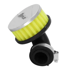 AIR FILTER REPLAY R BOX FC CHROME/YELLOW ELBOW FIXING 90° Ø 35/28