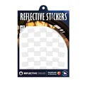 AUTOCOLLANT/STICKER REFLECHISSANT POUR ROUE DE VELO BLANC (PLANCHE)