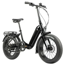 VELO ELECTRIQUE/VAE PLIANT FATBIKE 20 LEADER FOX CODY 2024 MIXTE NOIR 7V MOTEUR ROUE AR BAFANG 36V 80Nm BATTERIE 16Ah