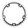 PLATEAU ROUTE 5BRA D.130 STRONGLIGHT 38DTS INTERIEUR NOIR ALU 7075 TYPE SHIMANO  9/10V.