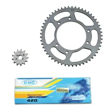 CHAIN AND SPROCKET KIT FOR DERBI 50 SENDA 2000>2001  420  13X53 (BORE Ø 105mm) (OEM SPECIFICATION)  -SELECTION P2R-