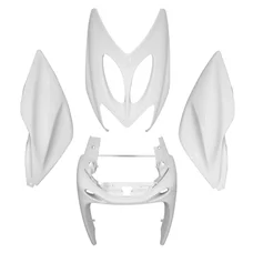 FAIRINGS/BODY PARTS FOR SCOOT MBK 50 NITRO 1997>2012/YAMAHA 50 AEROX 1997>2012 GLOSS WHITE (4 PARTS KIT)  -P2R-