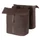 SACOCHE ARRIERE DOUBLE VELO LATERALE SAC BANDOULIERE BASIL CITY SHOPPER VEGAN MARRON IMITATION CUIR DROIT/GAUCHE 14/16L FIXATION HOOK-ON PORTE BAGAGE FERMETURE PLIANT ANTI-PLUIE AVEC REFLECHISSANT