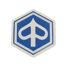 AUTOCOLLANT/STICKER SCOOT ADAPTABLE PIAGGIO 50-125 TOUS MODELES TABLIER AVANT (RO.574771) (DIA 32mm)  -SELECTION P2R-