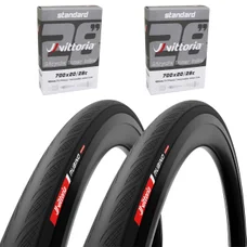 PNEU ROUTE 700 X 28 VITTORIA RUBINO V NOIR GRAPHENE 2.0 TUBELESS READY (28-622) 340g (PACK DE 2 PNEUS)