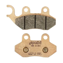 BRAKE PADS -POLINI FOR CAGIVA 50 CITY / SYM 50 JET, 125 JET 14, 50 FIDDLE II / PEUGEOT 125-150 TWEET Front  (L 85.3mm - 71.6mm - H 42.9mm - 41mm - thk8.2mm)  (174.2099)  (SINTERED)