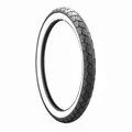 PNEU CYCLO 17''  2.50-17 (2 1/2-17) MITAS MC11 FLANCS BLANCS TL/TT 43J REINF