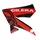 AUTOCOLLANT/STICKER/DECOR AILE AVANT GAUCHE ORIGINE PIAGGIO 50 GILERA SMT/RCR 2013> ROUGE  -2H000005-