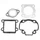 GASKET SET FOR CYLINDER KIT - AIRSAL for MBK 50 BOOSTER, STUNT/YAMAMA 50 BWS, SLIDER (for cast iron cylinder)