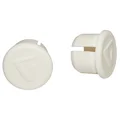 HANDLEBAR END PLUG- FOR ROAD BIKE- VELOX WHITE (PAIR ON CARD)