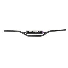 GUIDON 50 A BOITE KRM PRO RIDE OVERSIZE DIAM 22,2mm ALU NOIR/VIOLET AVEC MOUSSE