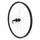 WHEEL FOR TREKKING BIKE- 700X35 -REAR- KARGO DISC/V-brakes FOR E-BIKE ALU -BLACK-E DOUBLE WALL - VELOX HUB DISC 6 HOLES -CASSETTE 11/10/9 Speed. (REINFORCED)
